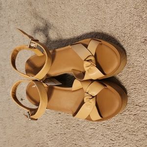 Tan Platform Heels